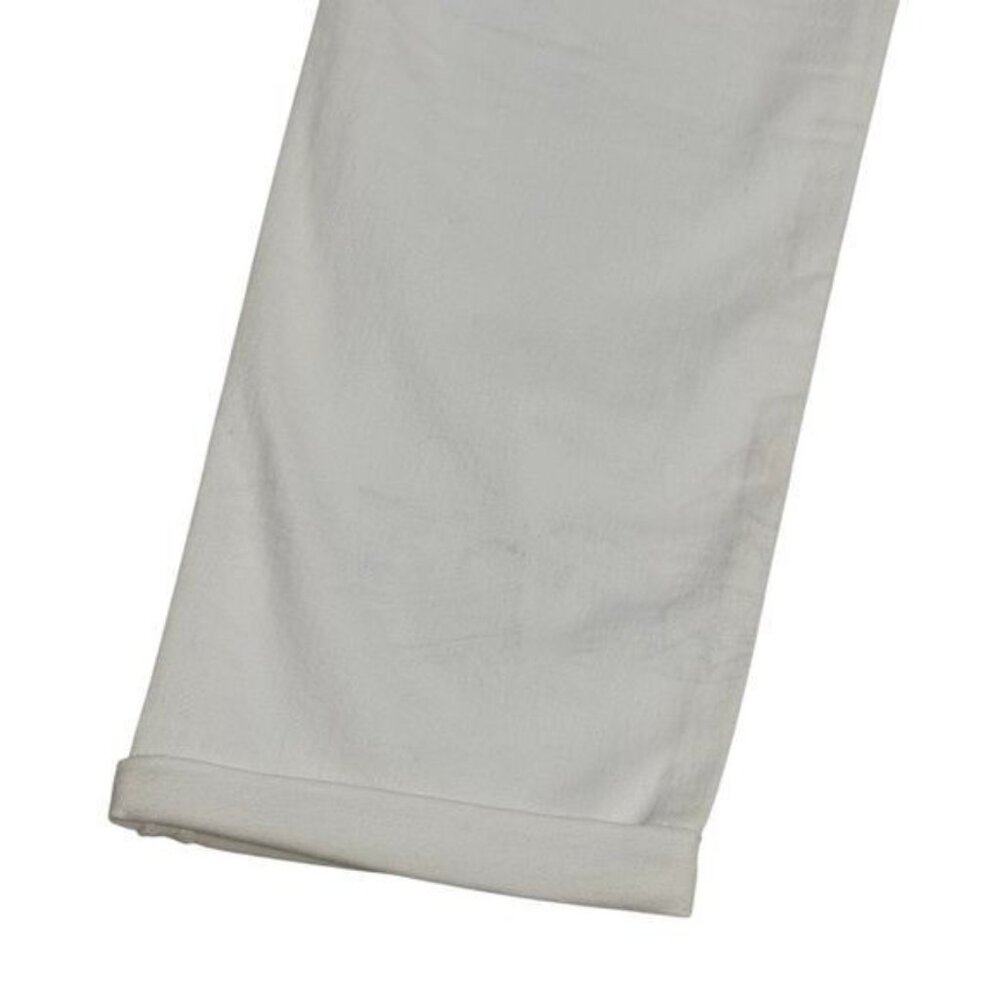 NEW American Eagle Tomgirl Super Stretch White Distressed Jeans Capsule 10 Long - Picture 5 of 10